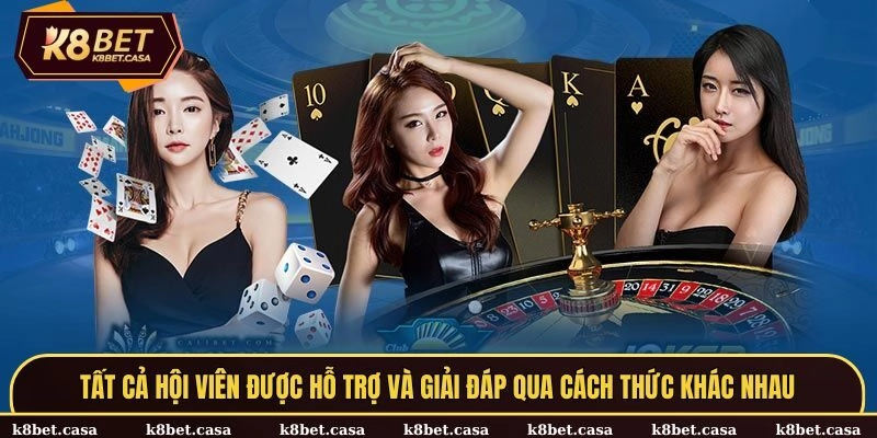 Tất cả hội viên được hỗ trợ và giải đáp qua cách thức khác nhau